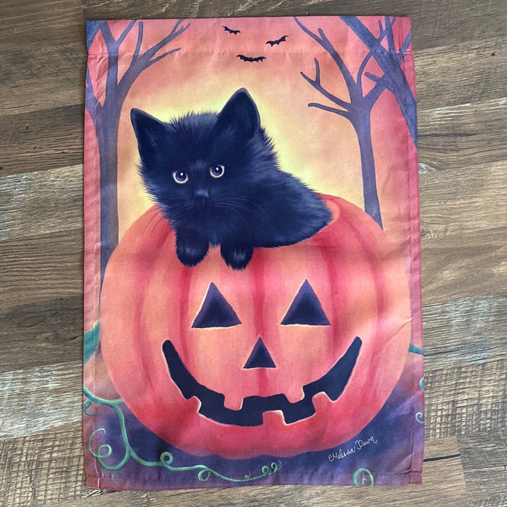 Halloween garden flag